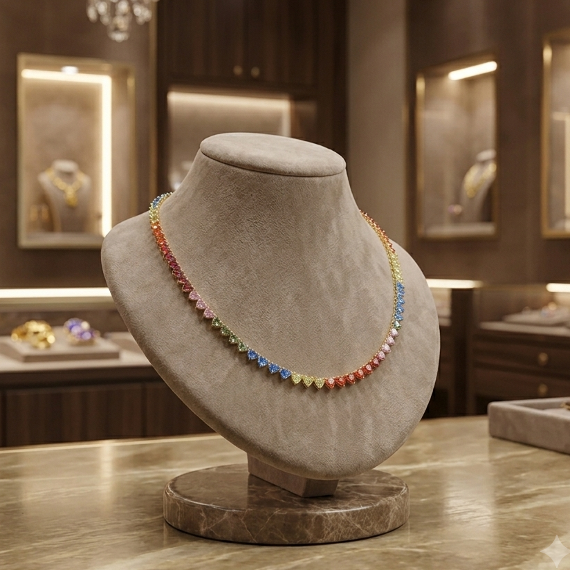 Prisma Tennis Necklace
