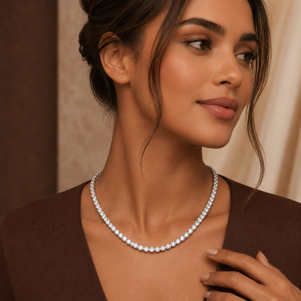 Royal Tennis Necklace