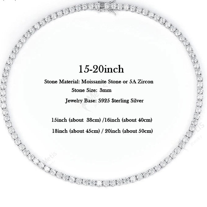 Royal Tennis Necklace